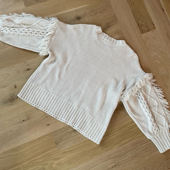 Fringe Sleeve Sweater - Picture 5 of 7